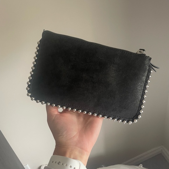 Zara Black Studded cross body wallet - Picture 2 of 6